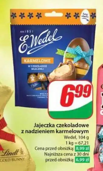 Dino Jajeczka czekoladowe z nadzieniem karmelowym 104 g oferta