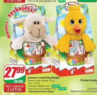 Dino Zestaw z maskotką Kinder 133 g oferta