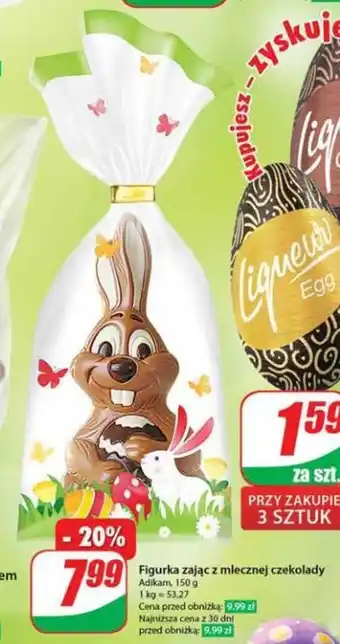 Dino Figurka zając z mlecznej czekolady 150 g oferta