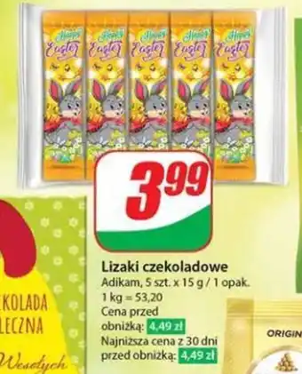 Dino Lizaki czekoladowe 5 szt. x 15 g oferta