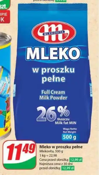 Dino Mleko w proszku pełne 500 g oferta