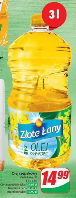 Dino Olej rzepakowy Złote Lany, 3 l oferta