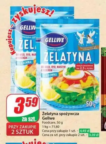 Dino Żelatyna spożywcza Gellwe 50 g oferta