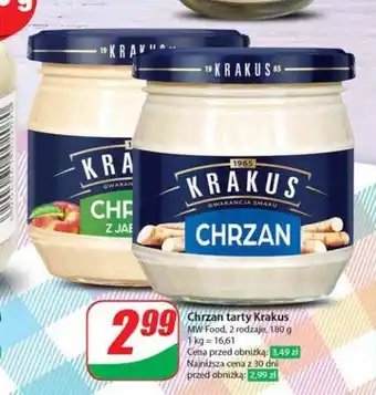Dino Chrzan tarty Krakus 180 g oferta