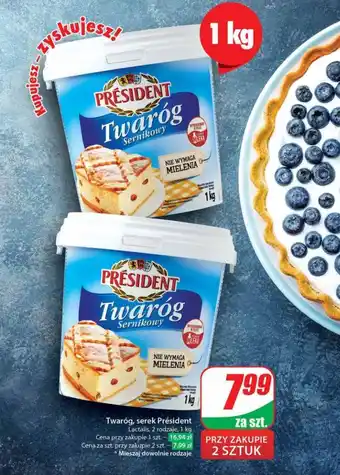 Dino Twaróg, serek Président 1 kg oferta