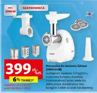 Auchan Maszynka do mielenia mięsa Zelmer oferta