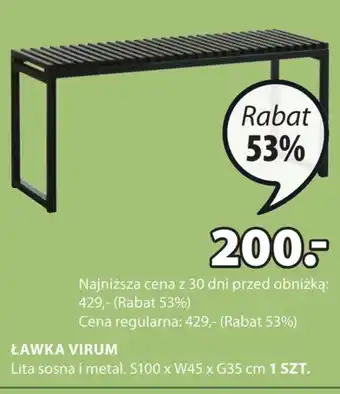JYSK Ławka oferta