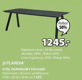 JYSK Stół ogrodowy Jutlandia oferta