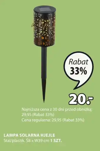 JYSK Lampa solarna oferta