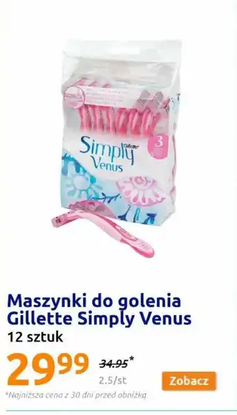 Action Maszynki do golenia Gillette Simply Venus oferta