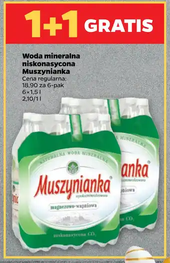 Netto Woda mineralna niskonasycona Muszynianka oferta