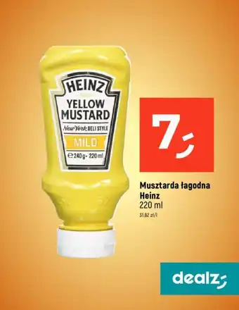 Dealz Musztarda łagodna Heinz 220 ml oferta