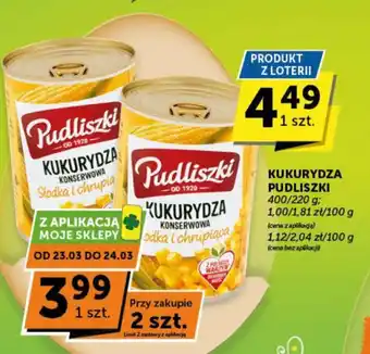 Groszek KUKURYDZA PUDLISZKI 400/220 g oferta