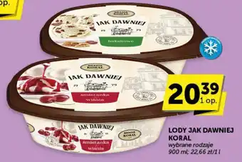 Groszek LODY JAK DAWNIEJ KORAL 900ml oferta