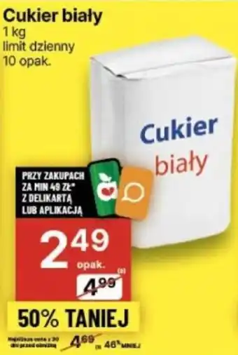 Delikatesy Centrum Cukier biały 1kg oferta