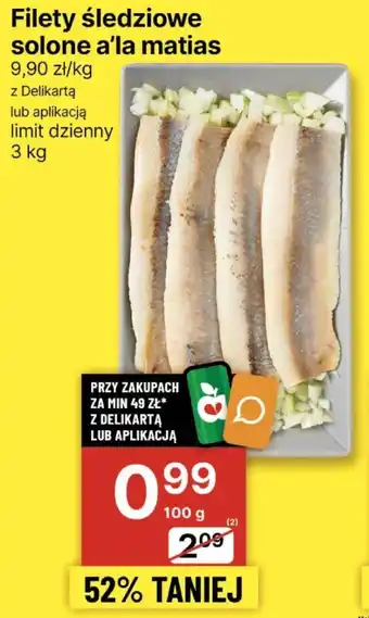 Delikatesy Centrum Filety śledziowe solone a'la matias 100g oferta