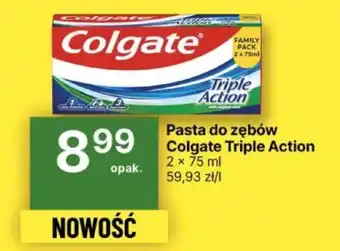 Delikatesy Centrum Pasta do zębów Colgate Triple Action 2 x 75 ml oferta