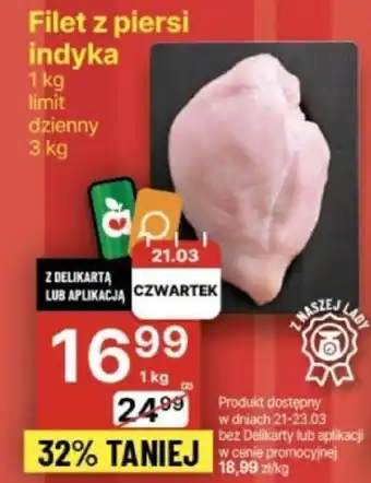 Delikatesy Centrum Filet z piersi indyka 1 kg oferta