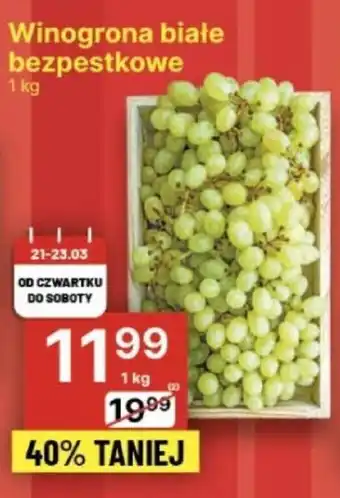 Delikatesy Centrum Winogrona białe bezpestkowe 1kg oferta