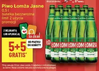 Delikatesy Centrum Piwo Łomża Jasne 0,5l oferta