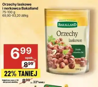 Delikatesy Centrum Orzechy laskowe i nerkowca Bakalland 75-100g oferta