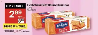 Delikatesy Centrum Herbatniki Petit Beurre Krakuski 220g oferta