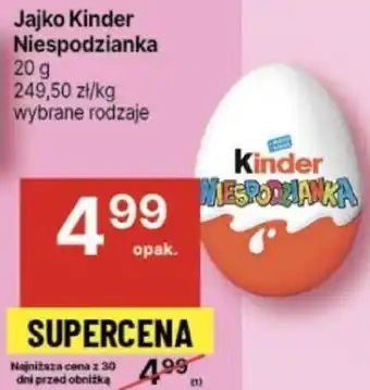 Delikatesy Centrum Jajko Kinder Niespodzianka 20 g oferta