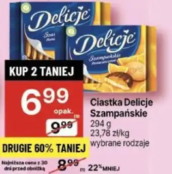 Delikatesy Centrum Ciastka Delicje Szampańskie 294g oferta