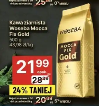 Delikatesy Centrum Kawa ziarnista Woseba Mocca Fix Gold 500g oferta