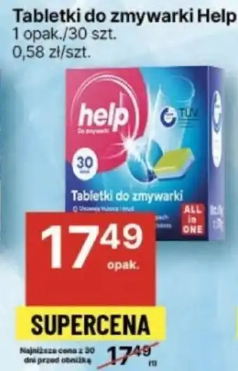 Delikatesy Centrum Tabletki do zmywarki Help 30szt oferta
