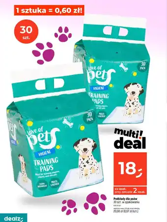 Dealz Podkłady dla psów 30 szt oferta