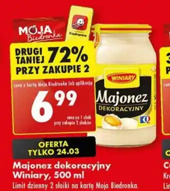 Biedronka Majonez dekoracyjny Winiary, 500 ml oferta