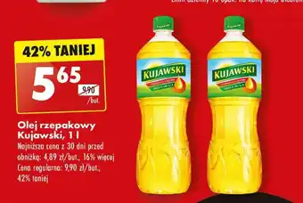 Biedronka Olej rzepakowy Kujawski, 1 L oferta