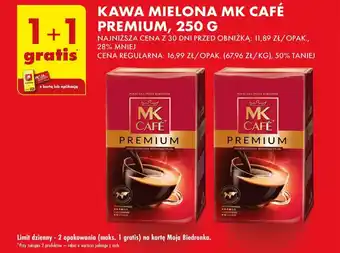 Biedronka KAWA MIELONA MK CAFÉ PREMIUM, 250 G oferta