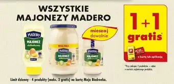 Biedronka WSZYSTKIE MAJONEZY MADERO oferta