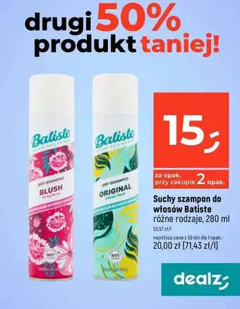 Dealz Suchy szampon Batiste oferta