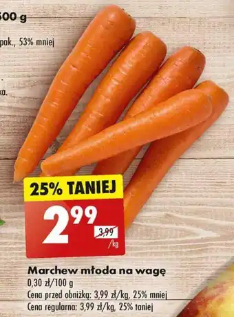 Biedronka Marchew młoda na wagę 1 kg oferta