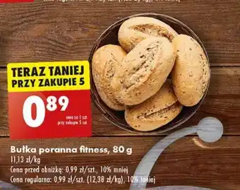 Biedronka Bułka poranna fitness, 80 g oferta