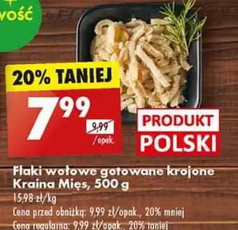 Biedronka Flaki wołowe gotowane krojone Kraina Mięs, 500 g oferta