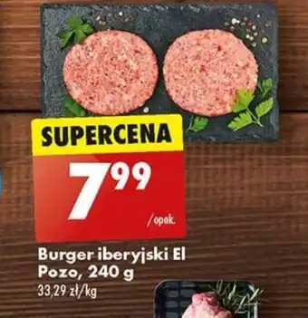 Biedronka Burger iberyjski El Pozo, 240 g oferta