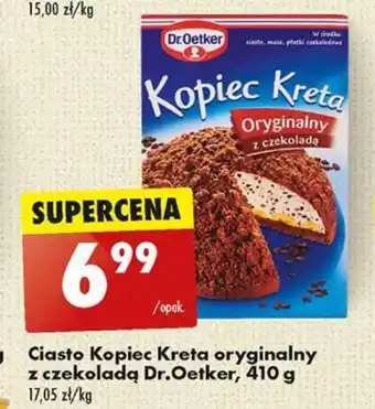 Biedronka Ciasto Kopiec Kreta oryginalny z czekoladą Dr.Oetker, 410 g oferta