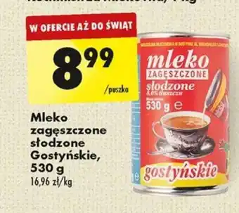 Biedronka Mleko zagęszczone słodzone Gostyńskie, 530 g oferta