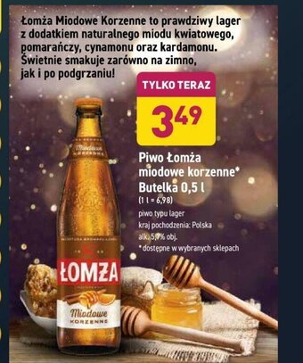 ALDI Piwo Łomża miodowe korzenne 500ml oferta
