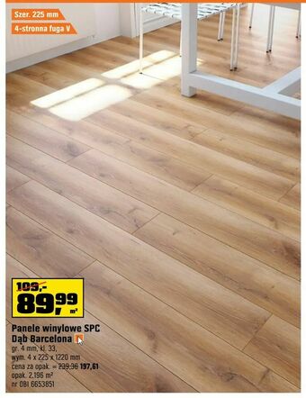 OBI Panele winylowe SPC Dąb Barcelona oferta
