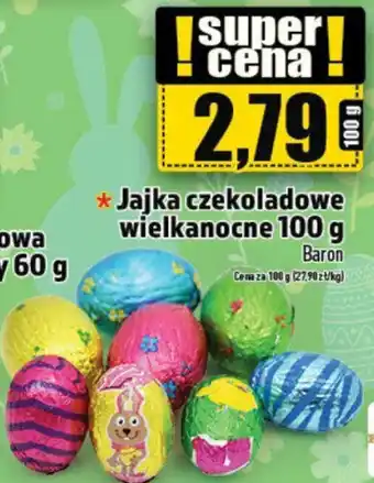 Topaz Jajka czekoladowe wielkanocne 100 g Baron oferta