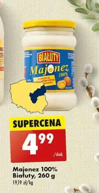 Biedronka Majonez 100% Białuty, 260 g oferta