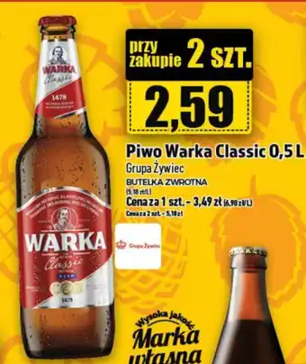 Topaz Piwo Warka Classic 0,5 L oferta