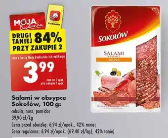 Biedronka Salami w obsypce Sokołów, 100 g oferta