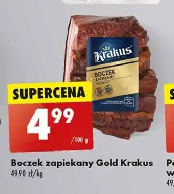 Biedronka Boczek zapiekany Gold Krakus 100 g oferta