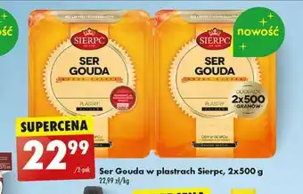 Biedronka Ser Gouda w plastrach Sierpc, 2x500 g oferta